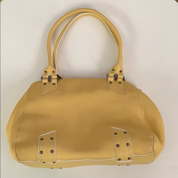 Cole Haan Handbags - Cole Haan yellow village sp06 satchel bag leather